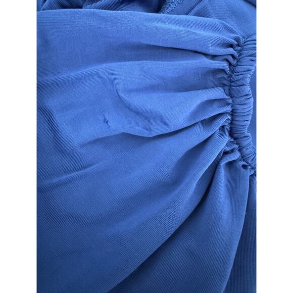 Halston x Netflix Anjelica One Shoulder Jersey Gown cobalt blue size 2 XS - Picture 10 of 15